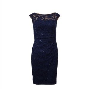 LAUREN | Ralph Lauren Blue Sequins Dress